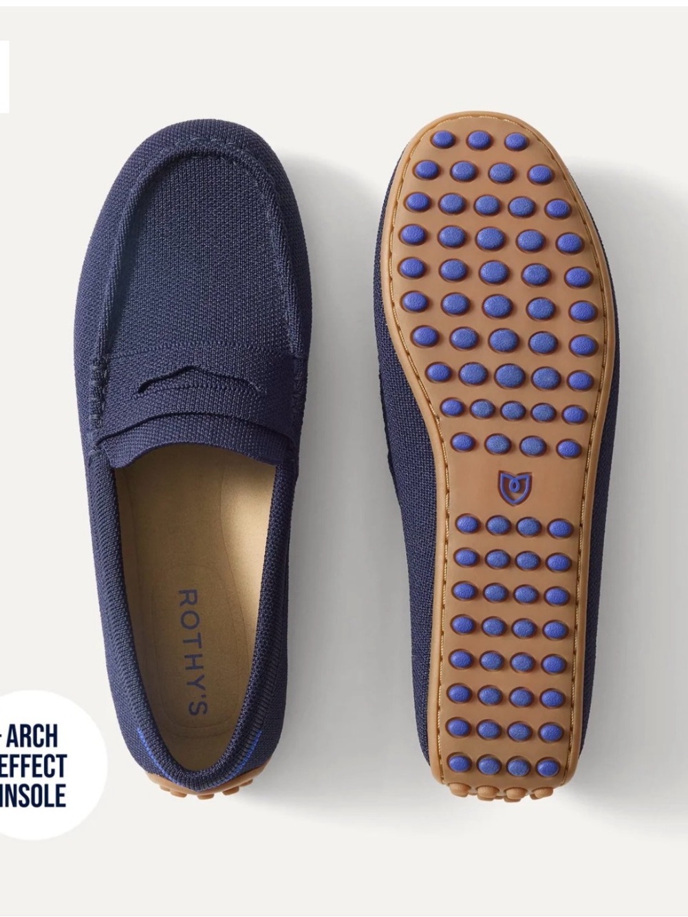 Rothy's The Daily Driver Navy Slip-On Loafers